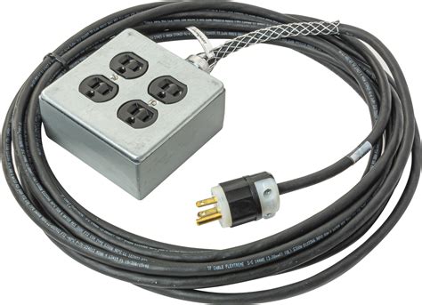 extension cord to outlet box